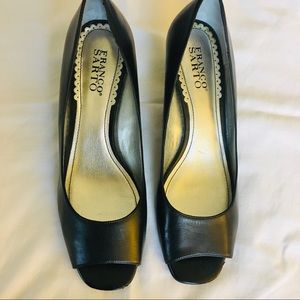 Franco Sarto Open Toe Wedge Heel